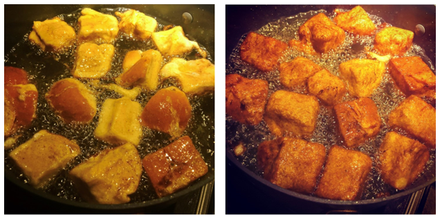 Fried French Toast with Vanilla Pastry Cream and Bourbon Flambé Apples - THOR Kitchen, Inc.