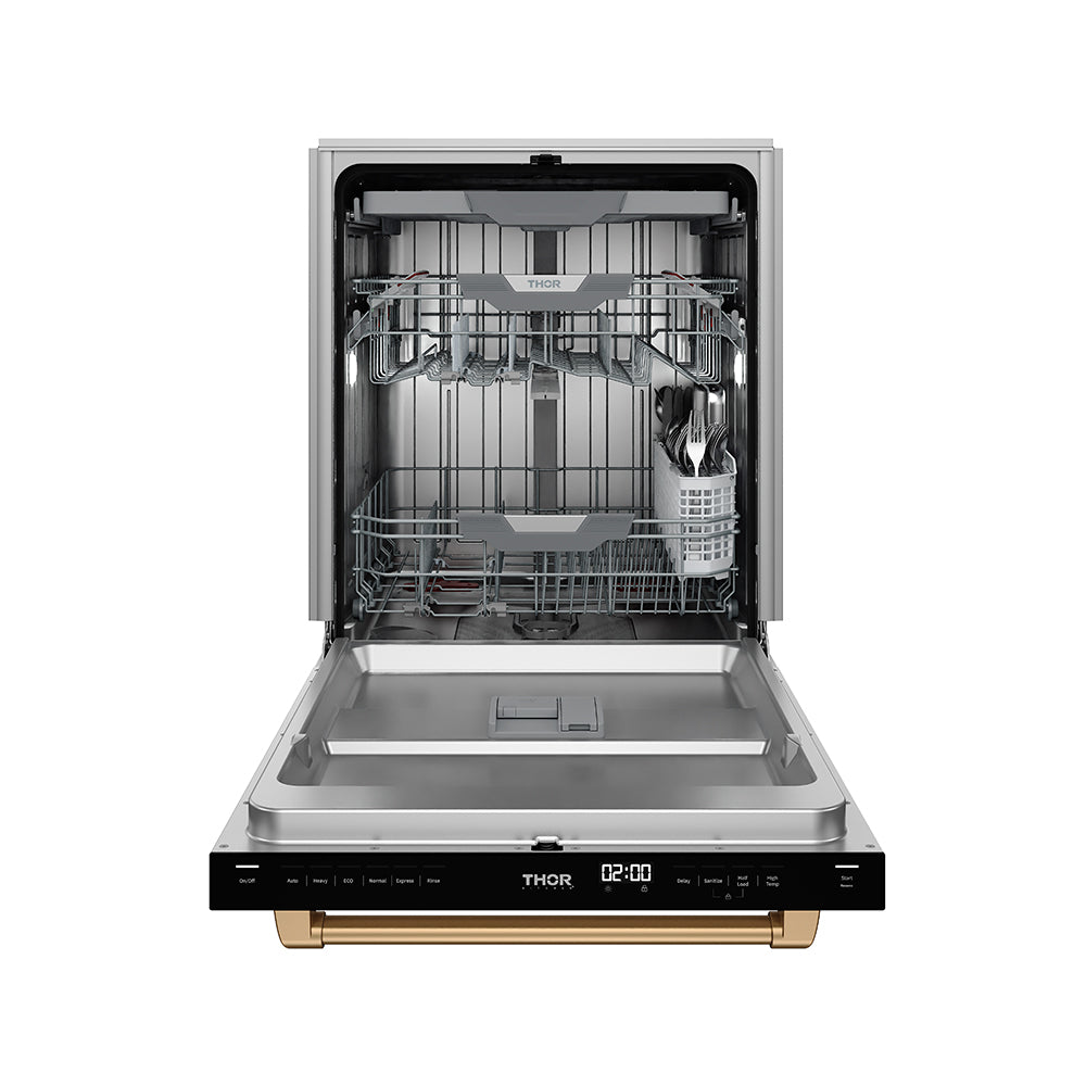24 Inch Dishwasher in White and Bronze | Gordon Ramsay Series