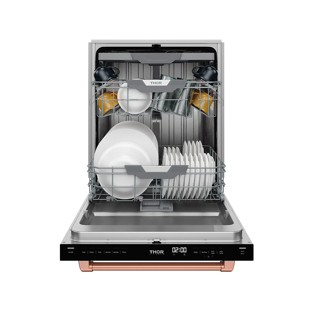 24 Inch Dishwasher in White and Rose Gold | Gordon Ramsay Series