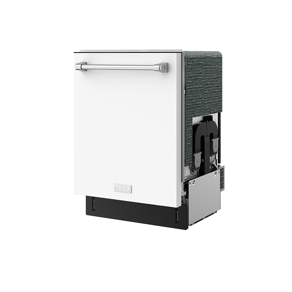 24 Inch Dishwasher in White and Staintless Steel | Gordon Ramsay Series