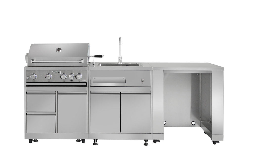 Thor Kitchen Outdoor Kitchen Sink Cabinet in Stainless Steel - Model MK01SS304