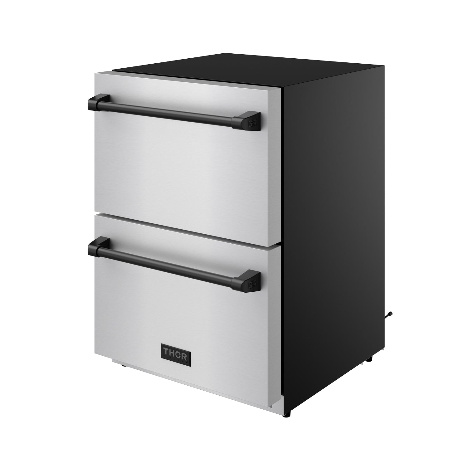 24" Undercounter Built-In or Freestanding Drawer Refrigerator – Stainless Steel/Black | Gordon Ramsay Series