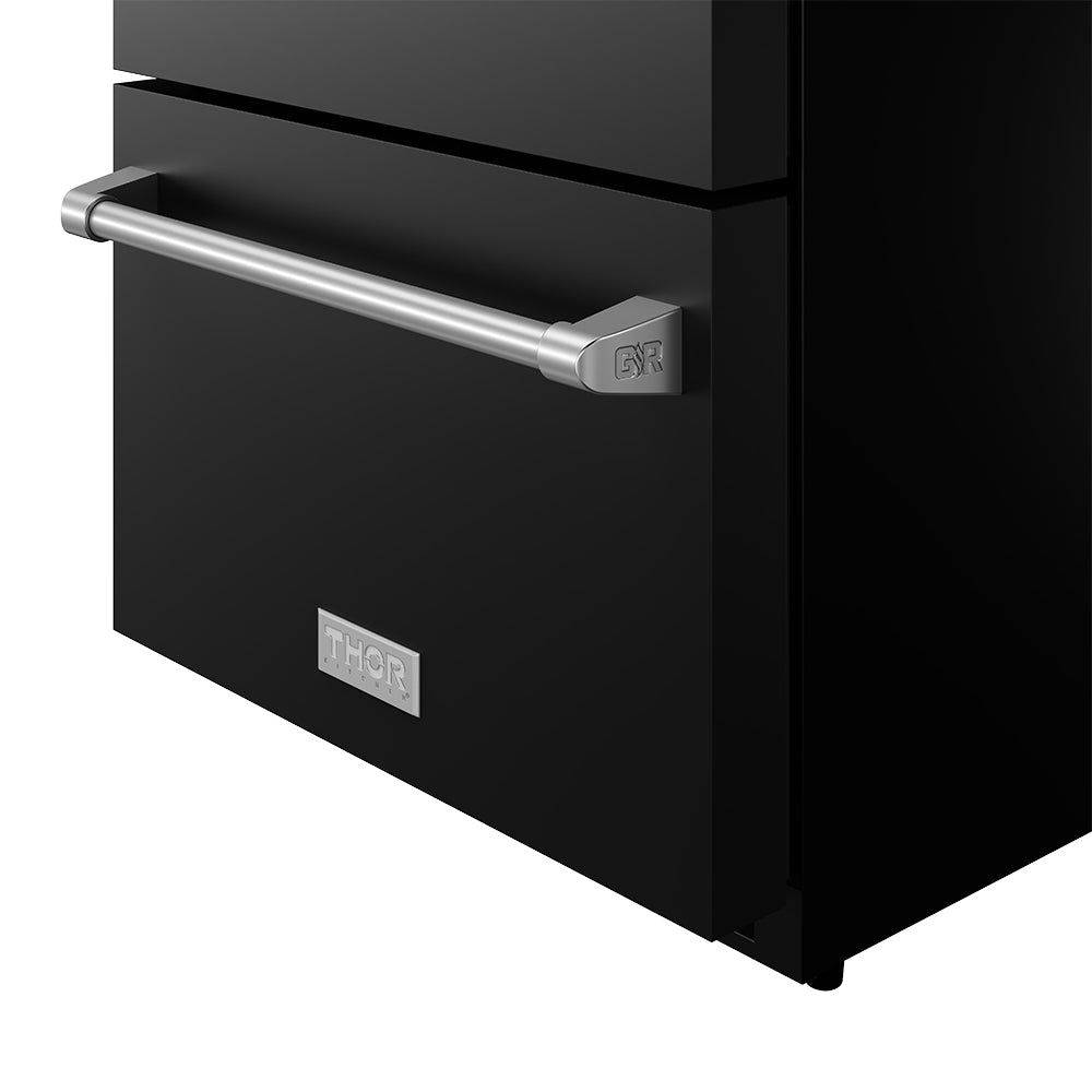 24" Undercounter Built-In or Freestanding Drawer Refrigerator – Black/Stainless Steel | Gordon Ramsay Series