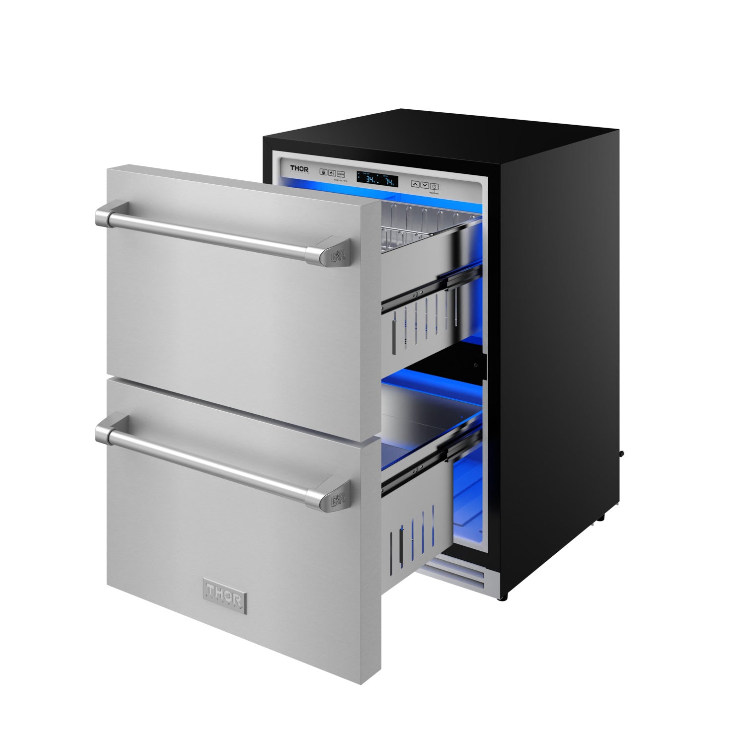 24 Inch Undercounter Built-In or Freestanding Drawer Refrigerator – Stainless Steel | Gordon Ramsay Series