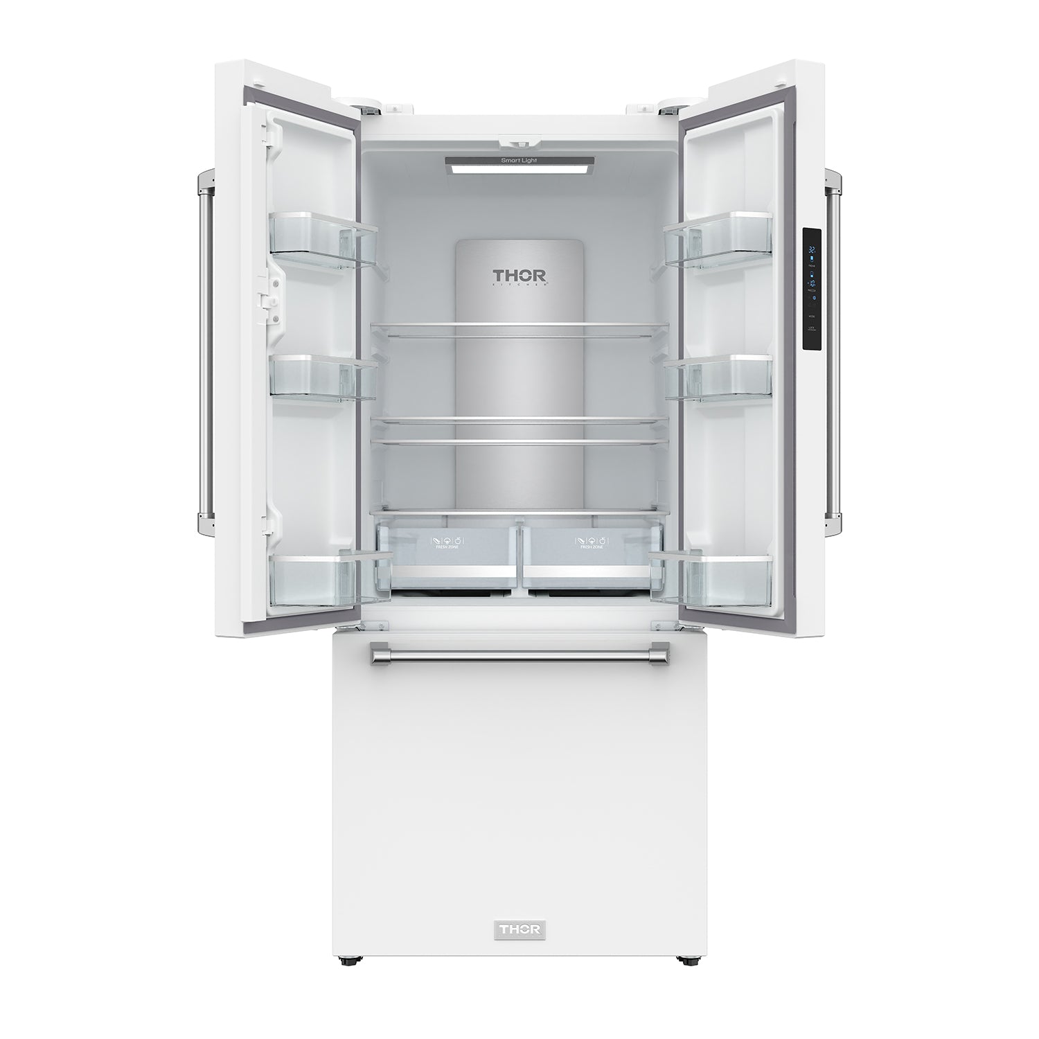 30 Inch Collection French Door Counter Depth Refrigerator with Ice Maker – White | Gordon Ramsay Series