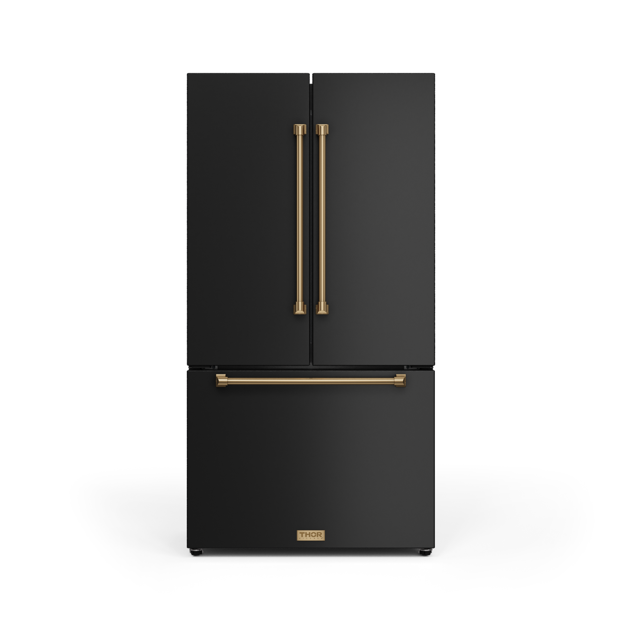 36 Inch 20.3 cu ft French Door Counter Depth Refrigerator with Ice Maker in Black/Bronze | Gordon Ramsay Series - RF3621CTD00-BRZ