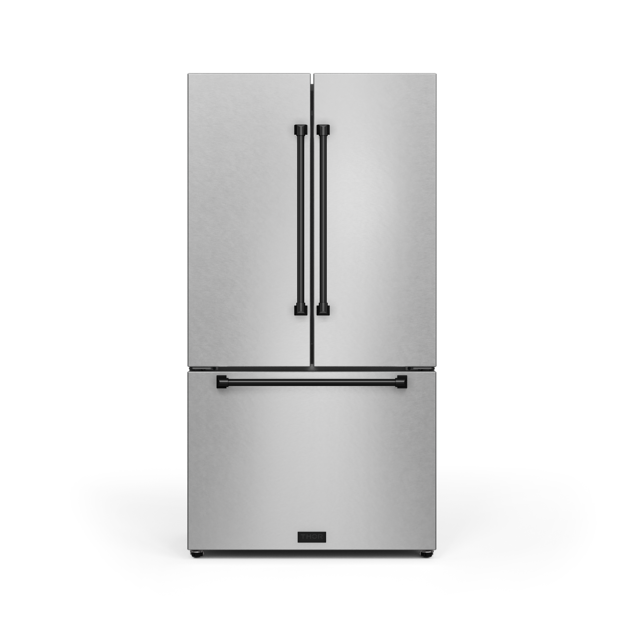 36 Inch 20.3 cu ft French Door Counter Depth Refrigerator with Ice Maker in Stainless Steel/Black | Gordon Ramsay Series - RF3621CTD99-BLK