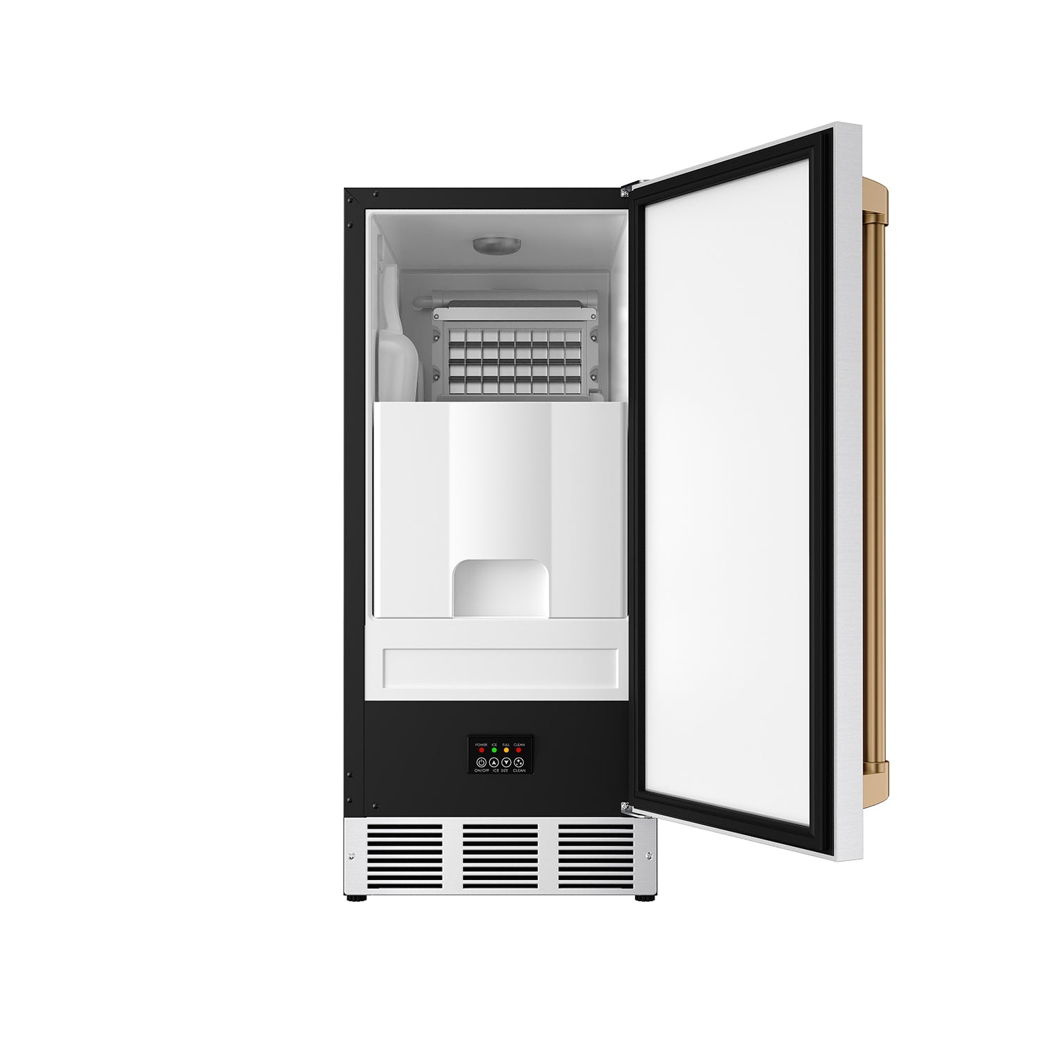 15 Inch Undercounter Built-In/Freestanding Ice Maker in Stainless Steel/Bronze | Gordon Ramsay Series