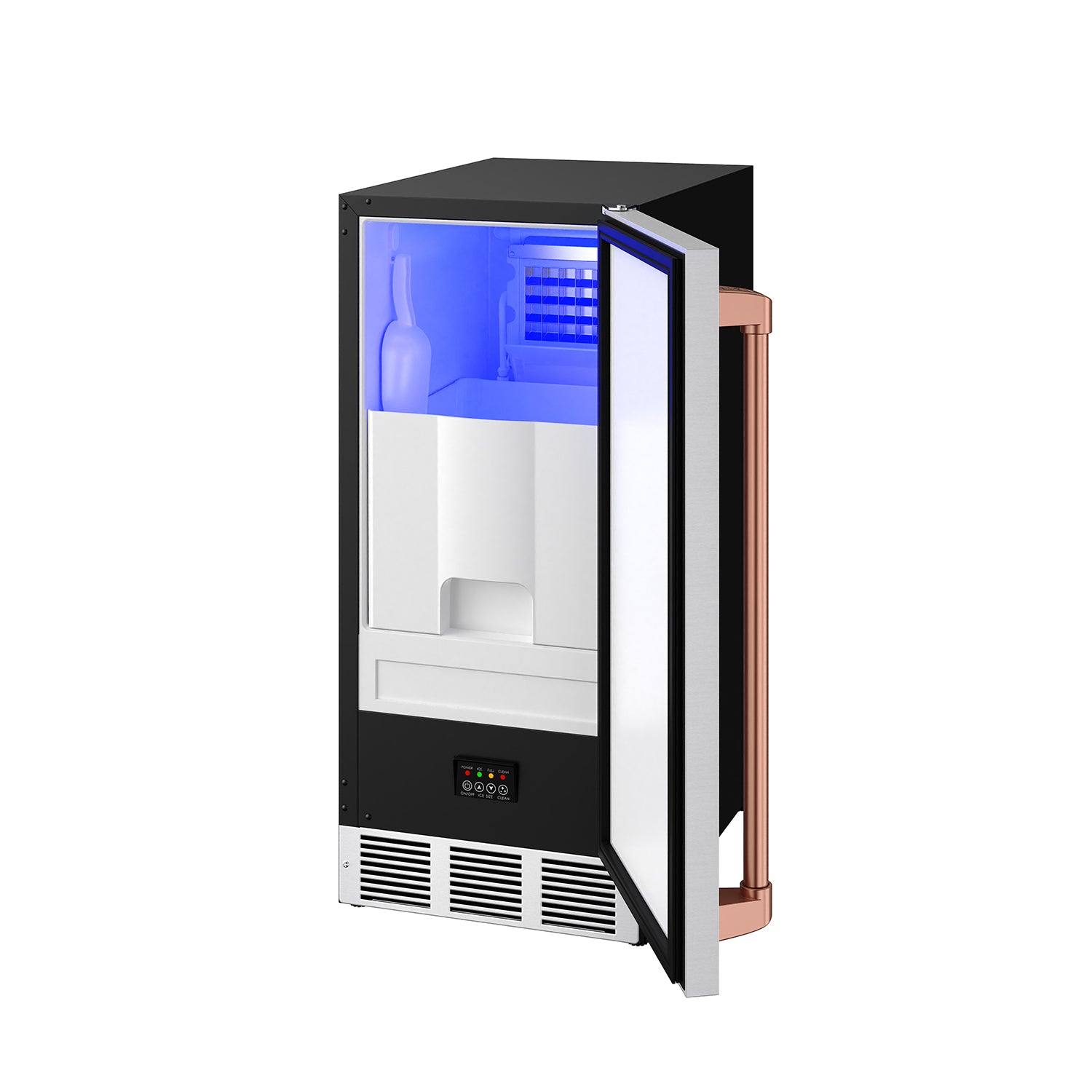 15 Inch Undercounter Built-In/Freestanding Ice Maker in Stainless Steel/Rose Gold | Gordon Ramsay Series