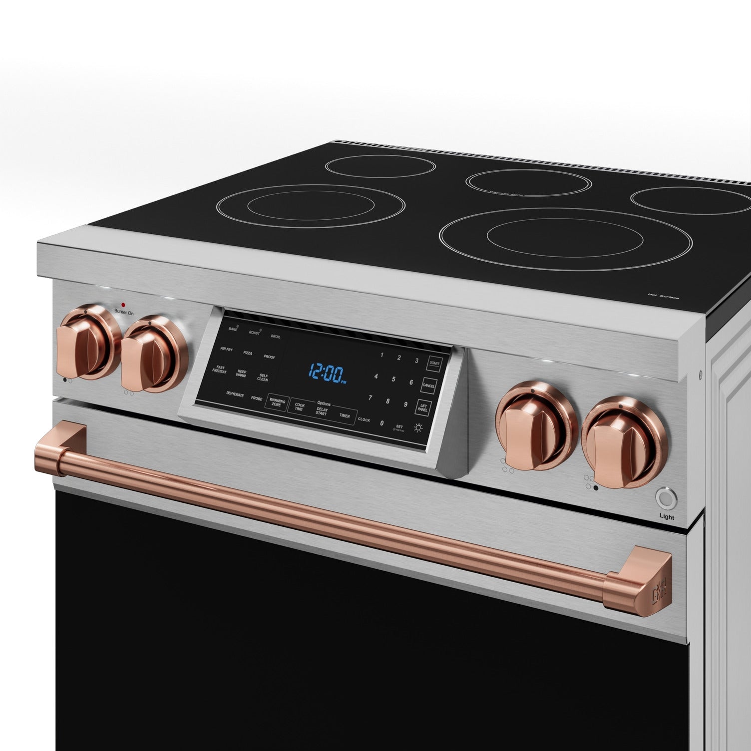 30 Inch Professional Electric Range with Tilt Panel Touch Control in Stainless Steel/Rose Gold | Gordon Ramsay Series