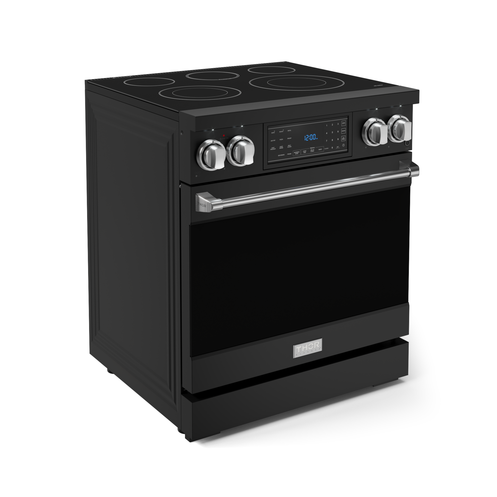 30 Inch Professional Electric Range with Tilt Panel Touch Control in Black/Stainless Steel | Gordon Ramsay Series