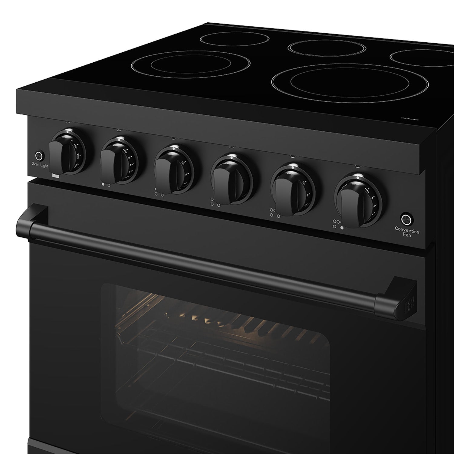 30 Inch Professional Electric Range with Precision Knob Control in Black | Gordon Ramsay Series