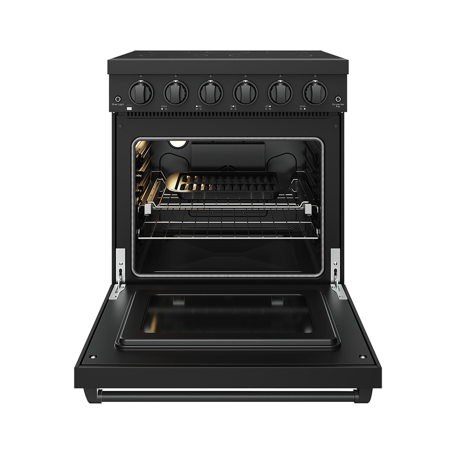 30 Inch Professional Electric Range with Precision Knob Control in Black | Gordon Ramsay Series