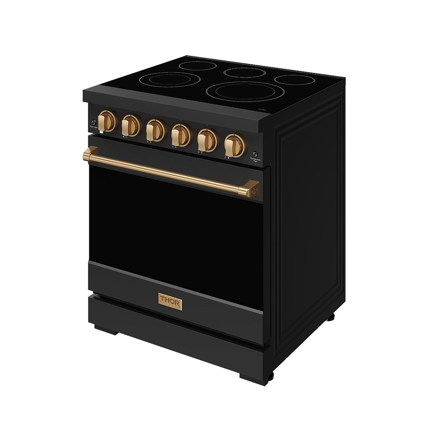 30 Inch Professional Electric Range with Precision Knob Control in Black and Bronze | Gordon Ramsay Series