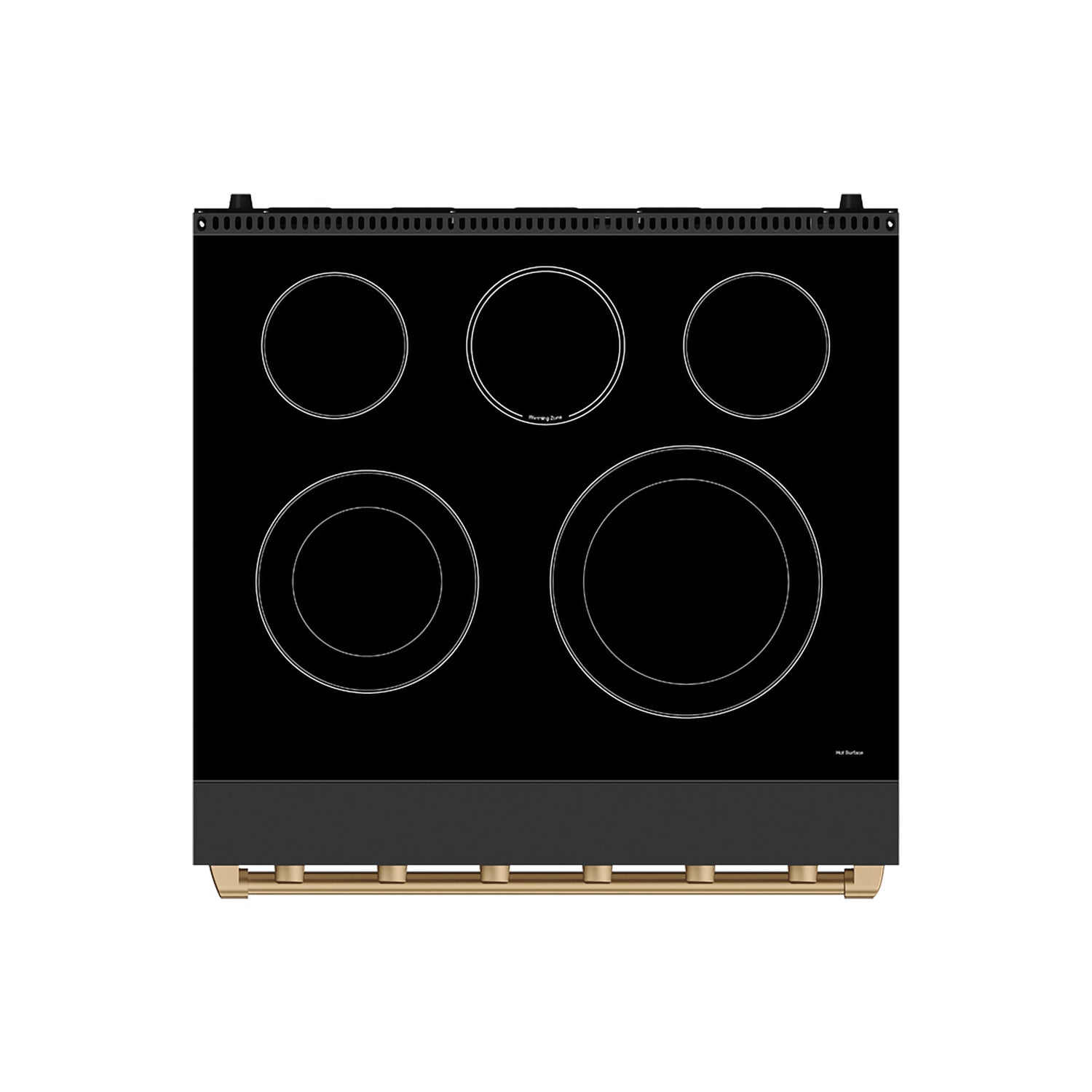 30 Inch Professional Electric Range with Precision Knob Control in Black and Bronze | Gordon Ramsay Series