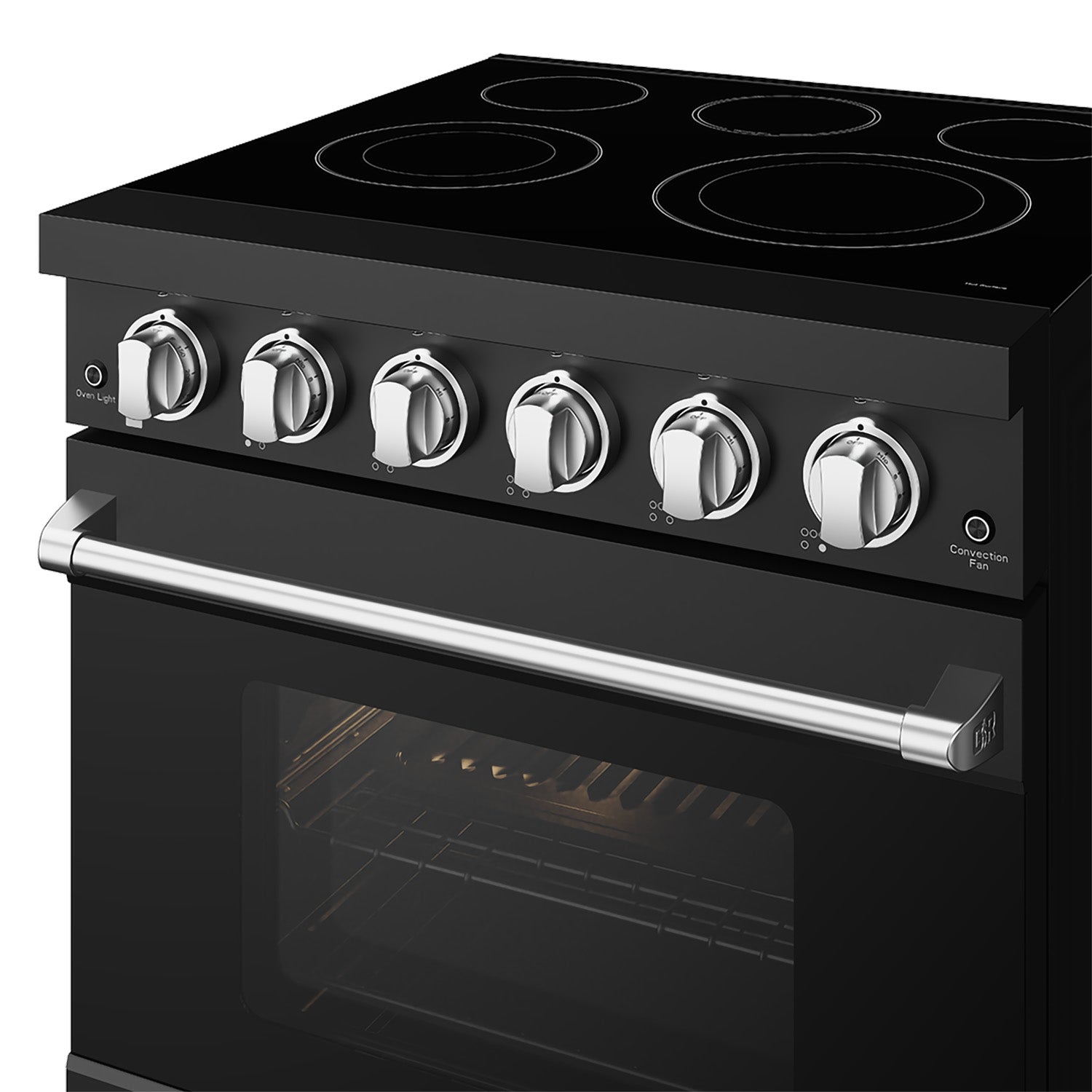 30 Inch Professional Electric Range with Precision Knob Control in Black and Stainless Steel | Gordon Ramsay Series