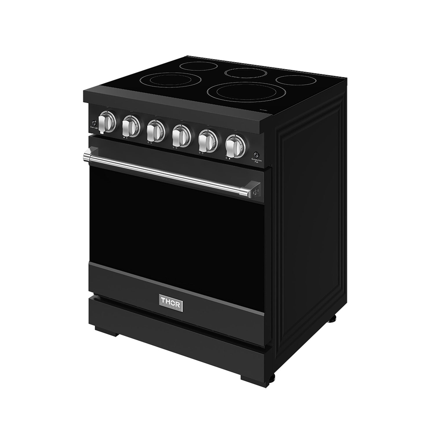 30 Inch Professional Electric Range with Precision Knob Control in Black and Stainless Steel | Gordon Ramsay Series