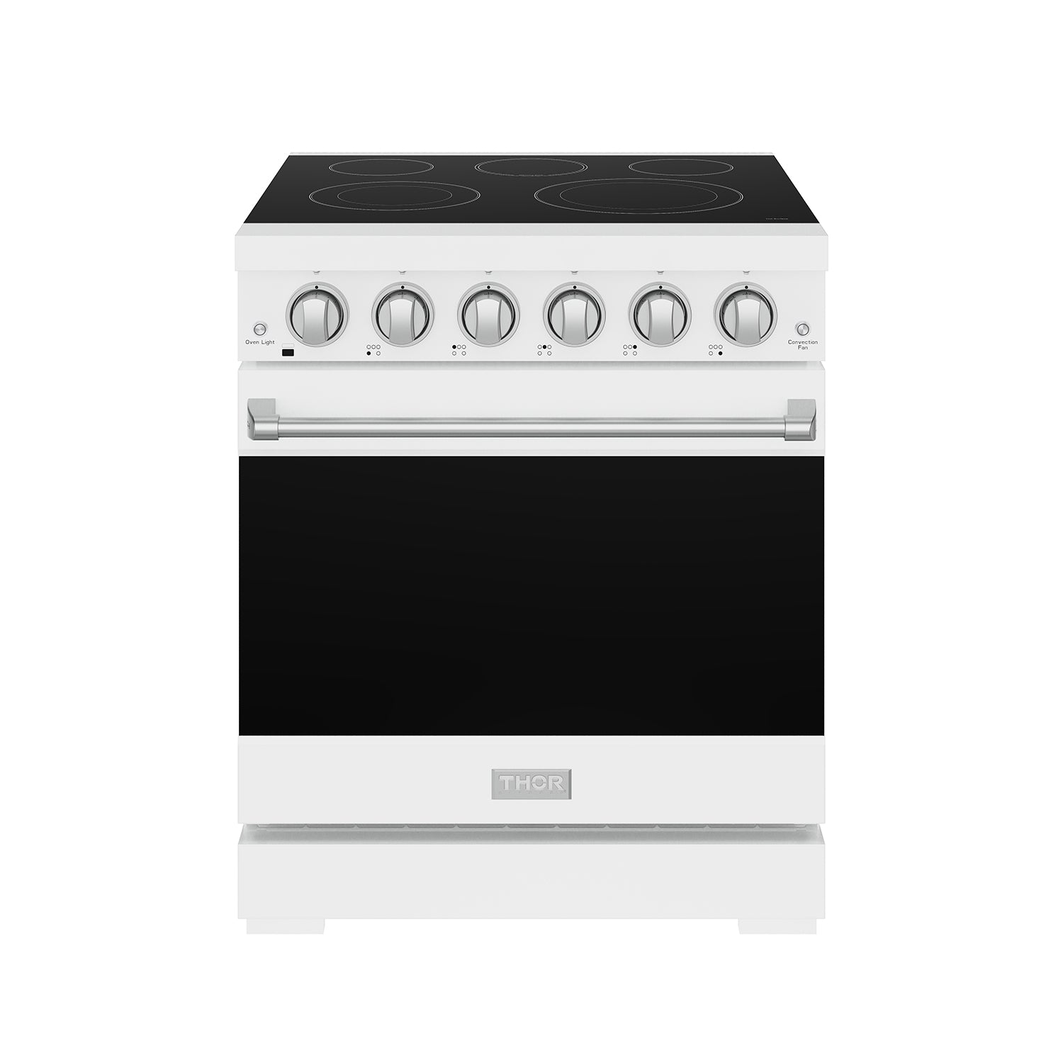 30 Inch Professional Electric Range with Precision Knob Control in White | Gordon Ramsay Series