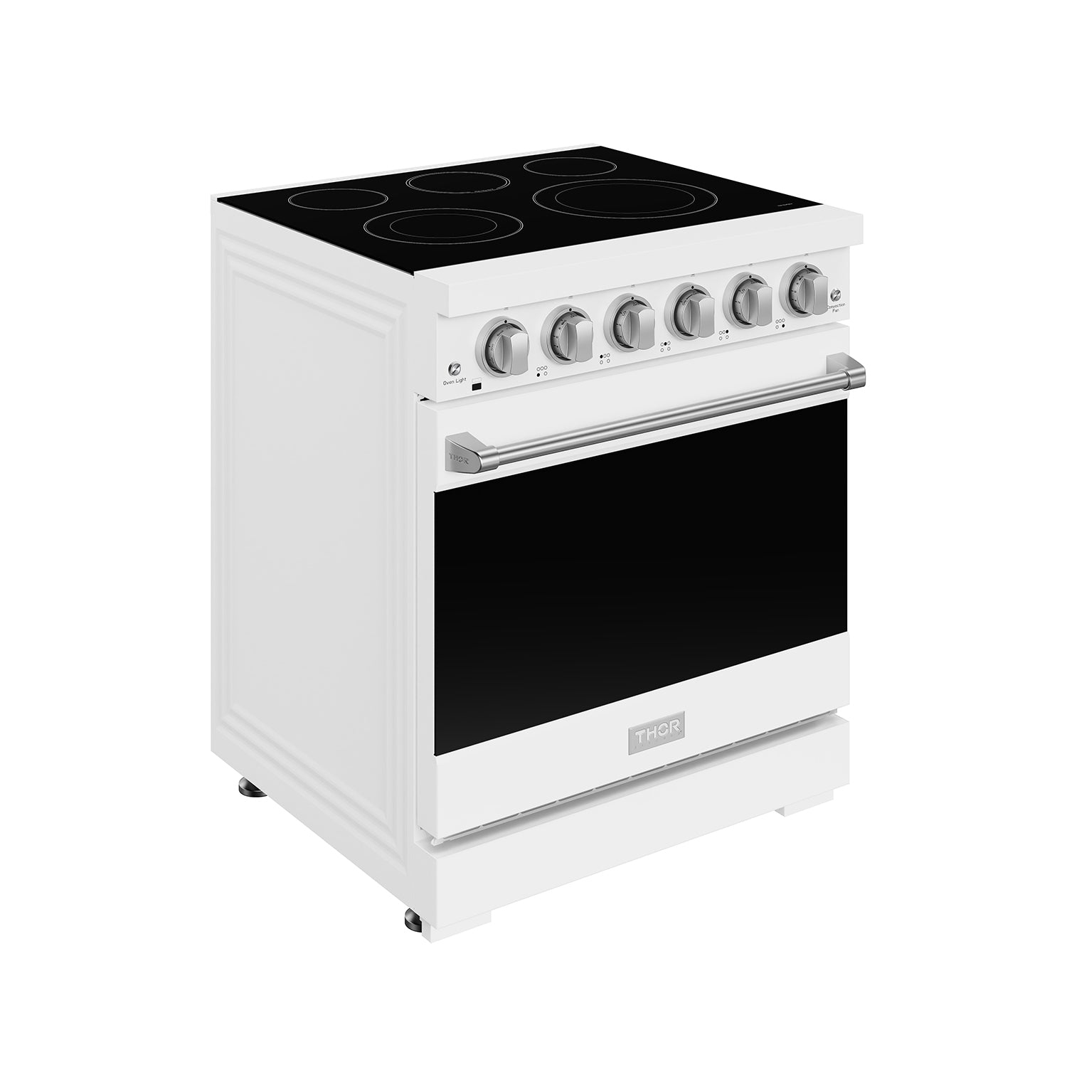 30 Inch Professional Electric Range with Precision Knob Control in White | Gordon Ramsay Series