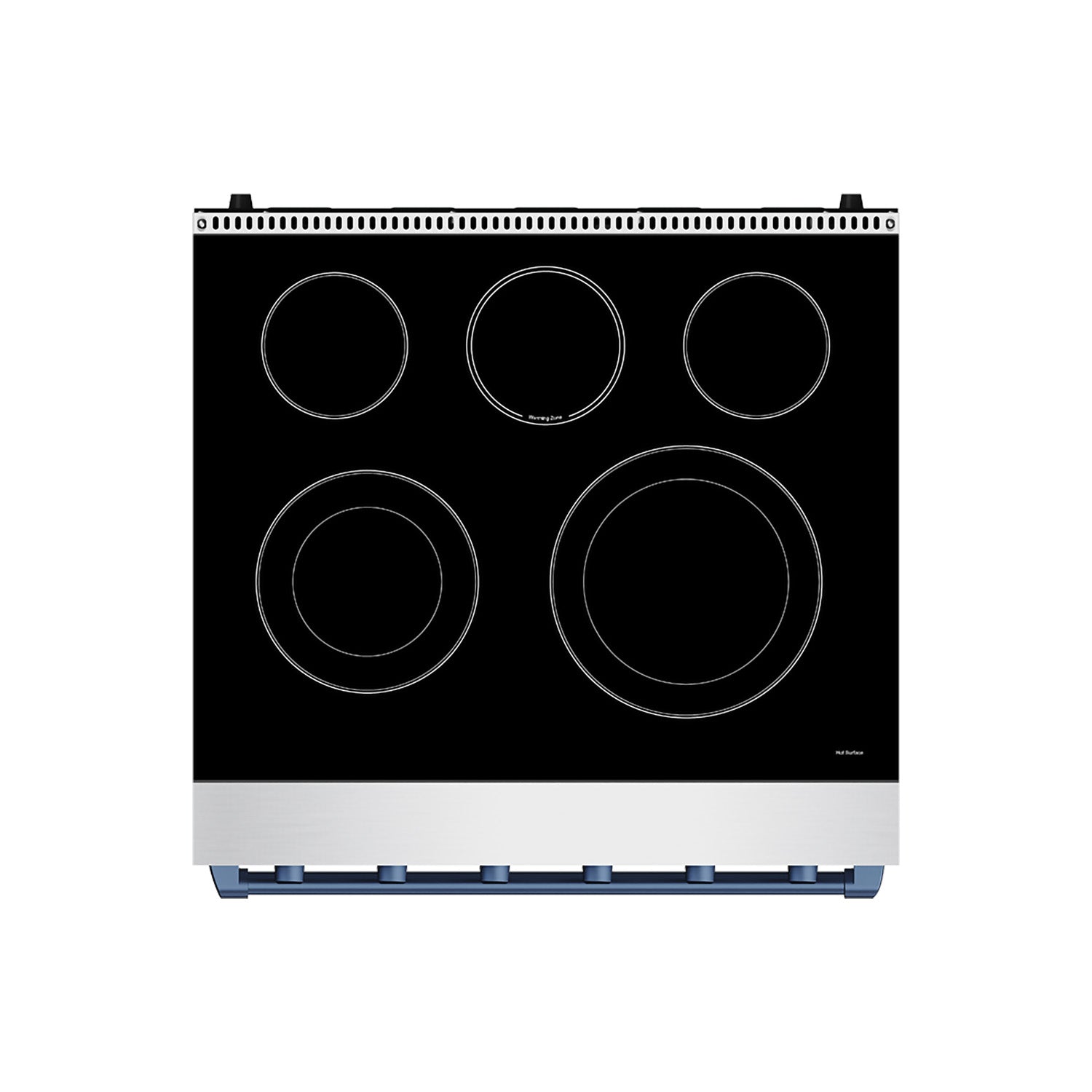 30 Inch Professional Electric Range with Precision Knob Control in Stainless Steel and Blue | Gordon Ramsay Series