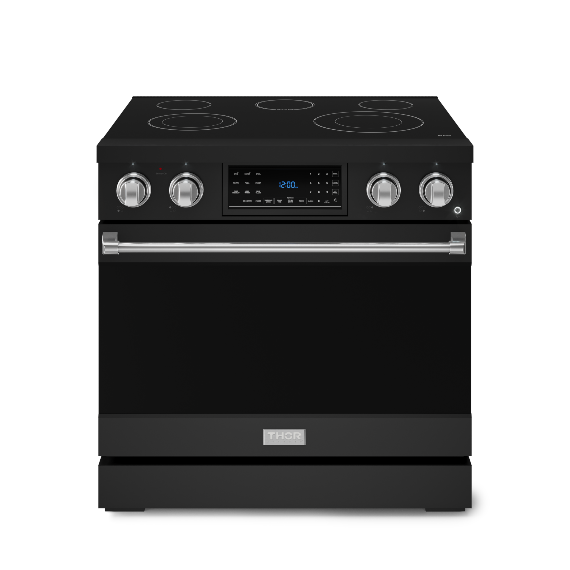 36 Inch Professional Electric Range with Tilt Panel Touch Control in Black/Stainless Steel | Gordon Ramsay Series