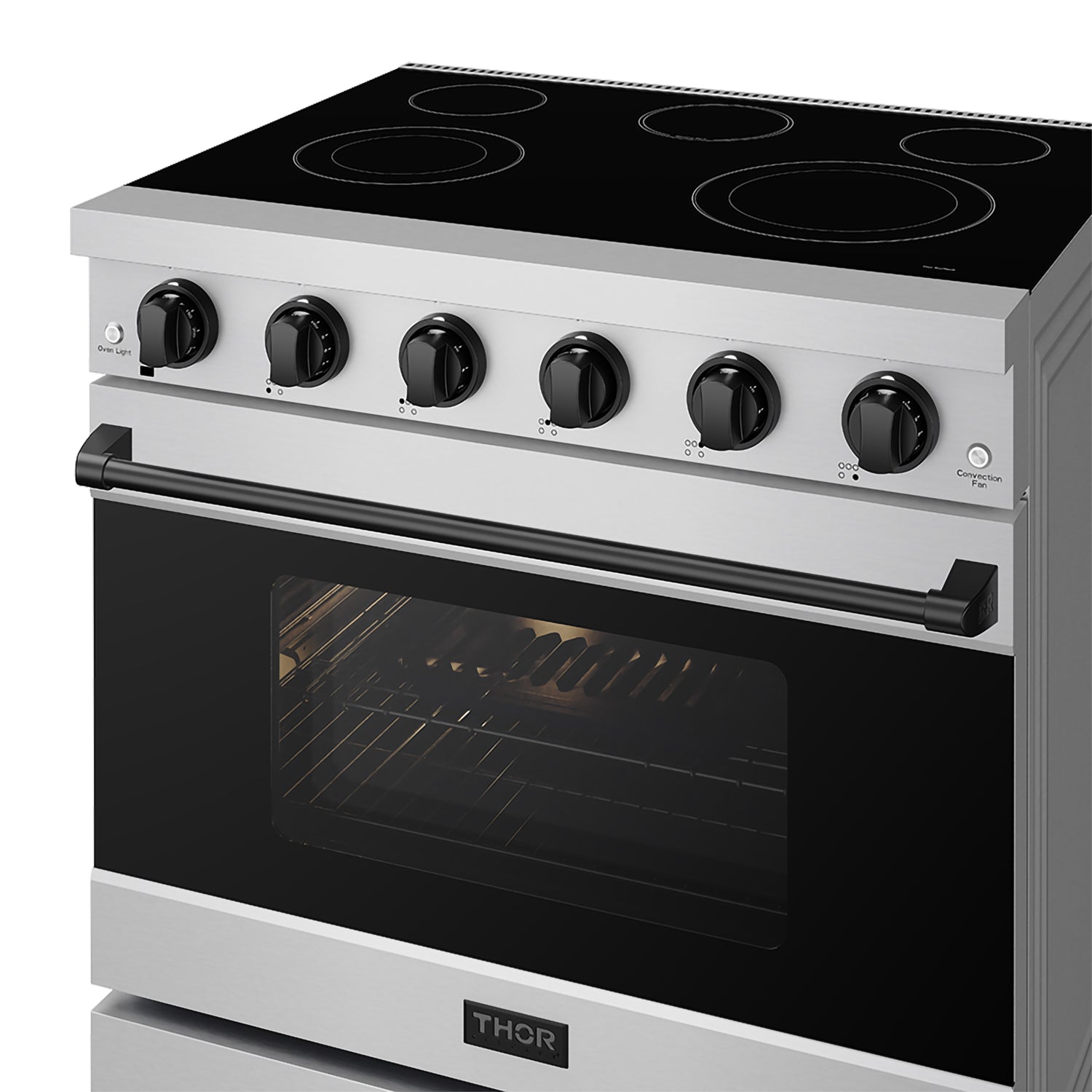 36 Inch Professional Electric Range in Stainless Steel/Black | Gordon Ramsay Series