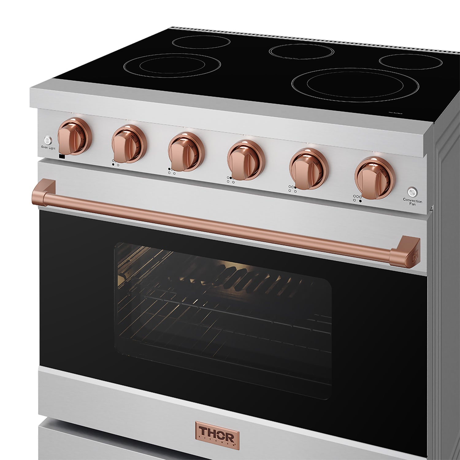 36 Inch Professional Electric Range in Stainless Steel/Rose Gold | Gordon Ramsay Series