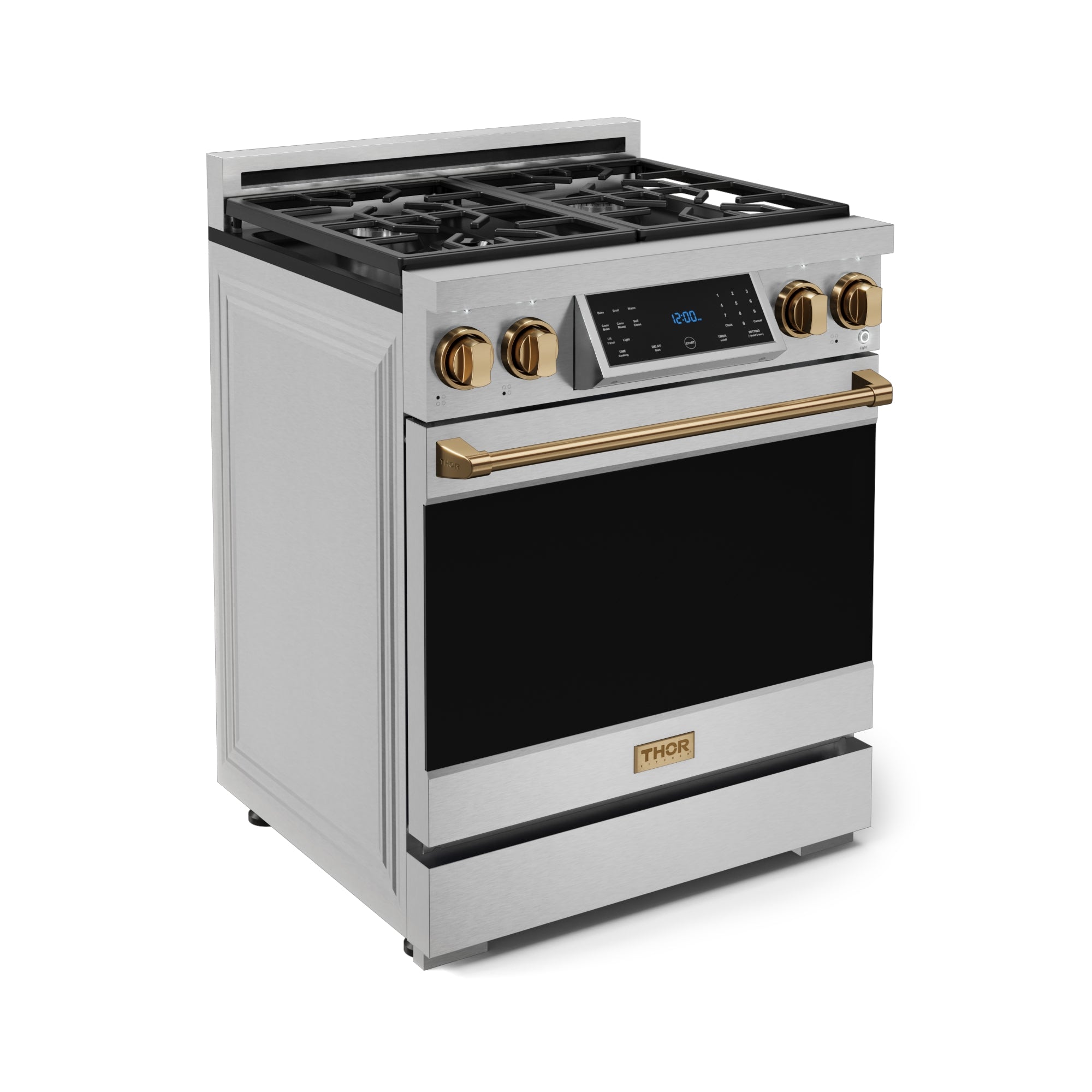 30 Inch Professional LP Range with Tilt Panel Touch Control in Stainless Steel/Bronze | Gordon Ramsay Series