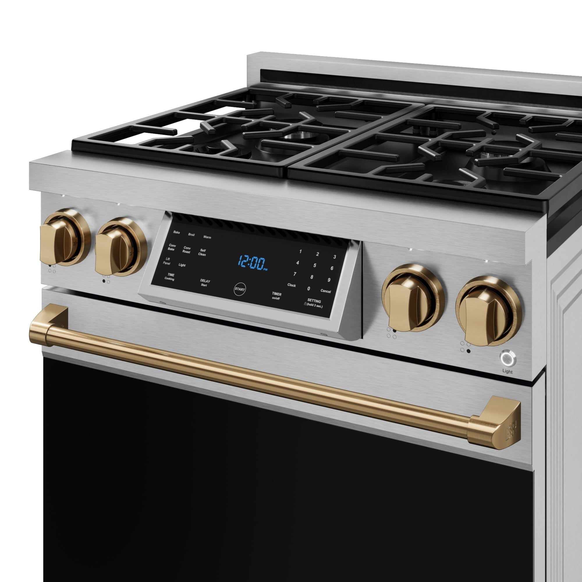 30 Inch Professional LP Range with Tilt Panel Touch Control in Stainless Steel/Bronze | Gordon Ramsay Series