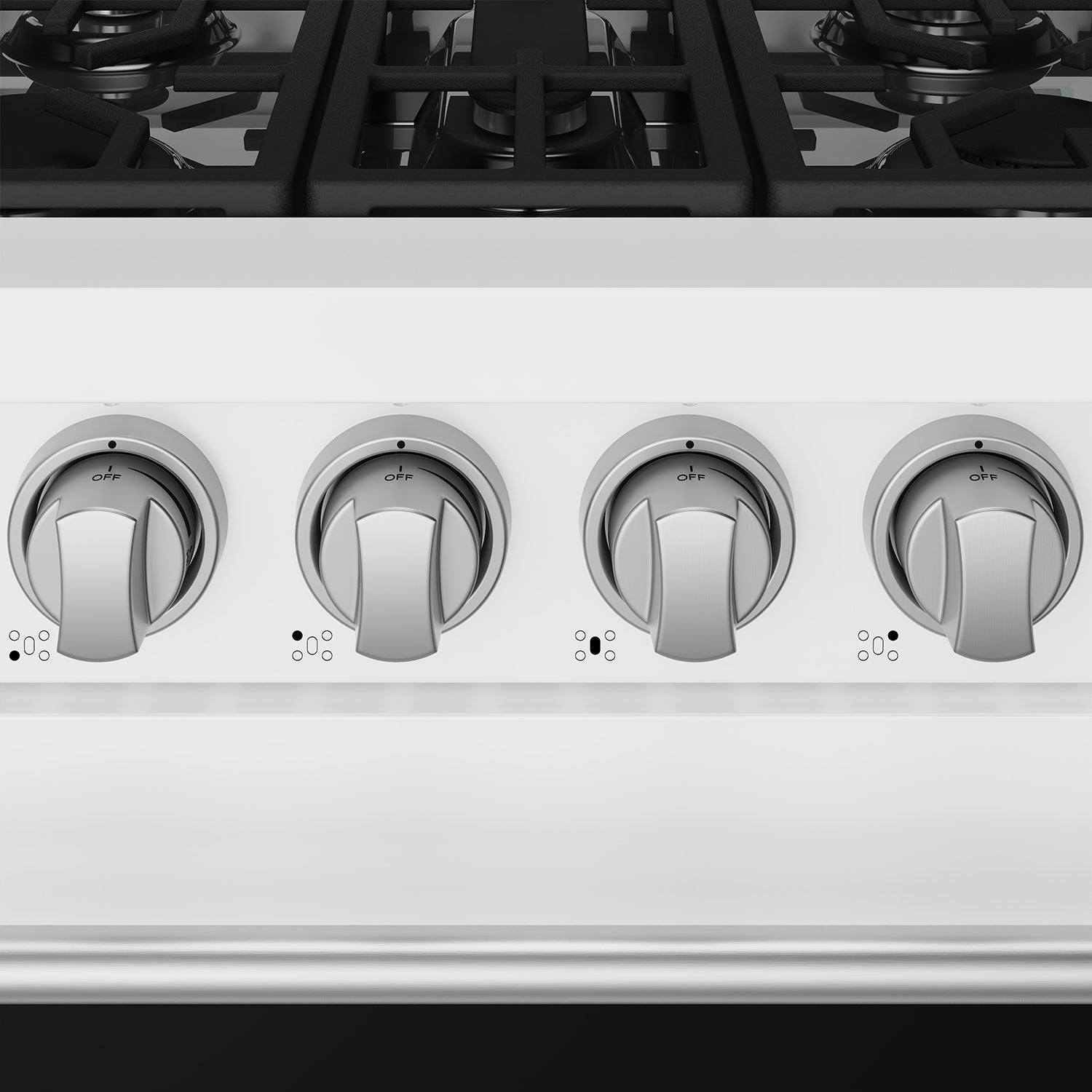 30 Inch Professional Liquid Propane Range with Precision Knob Control in White | Gordon Ramsay Series
