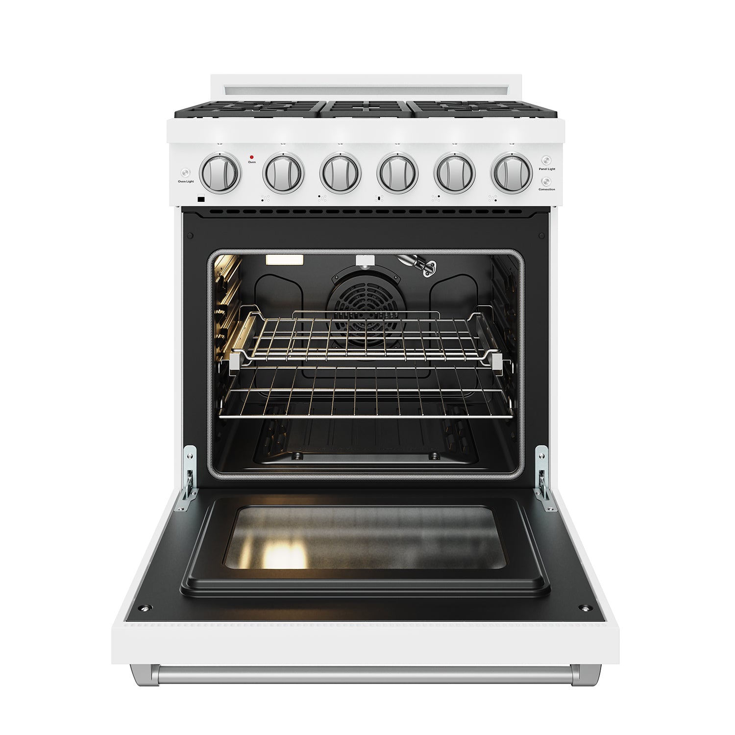 30 Inch Professional Liquid Propane Range with Precision Knob Control in White | Gordon Ramsay Series