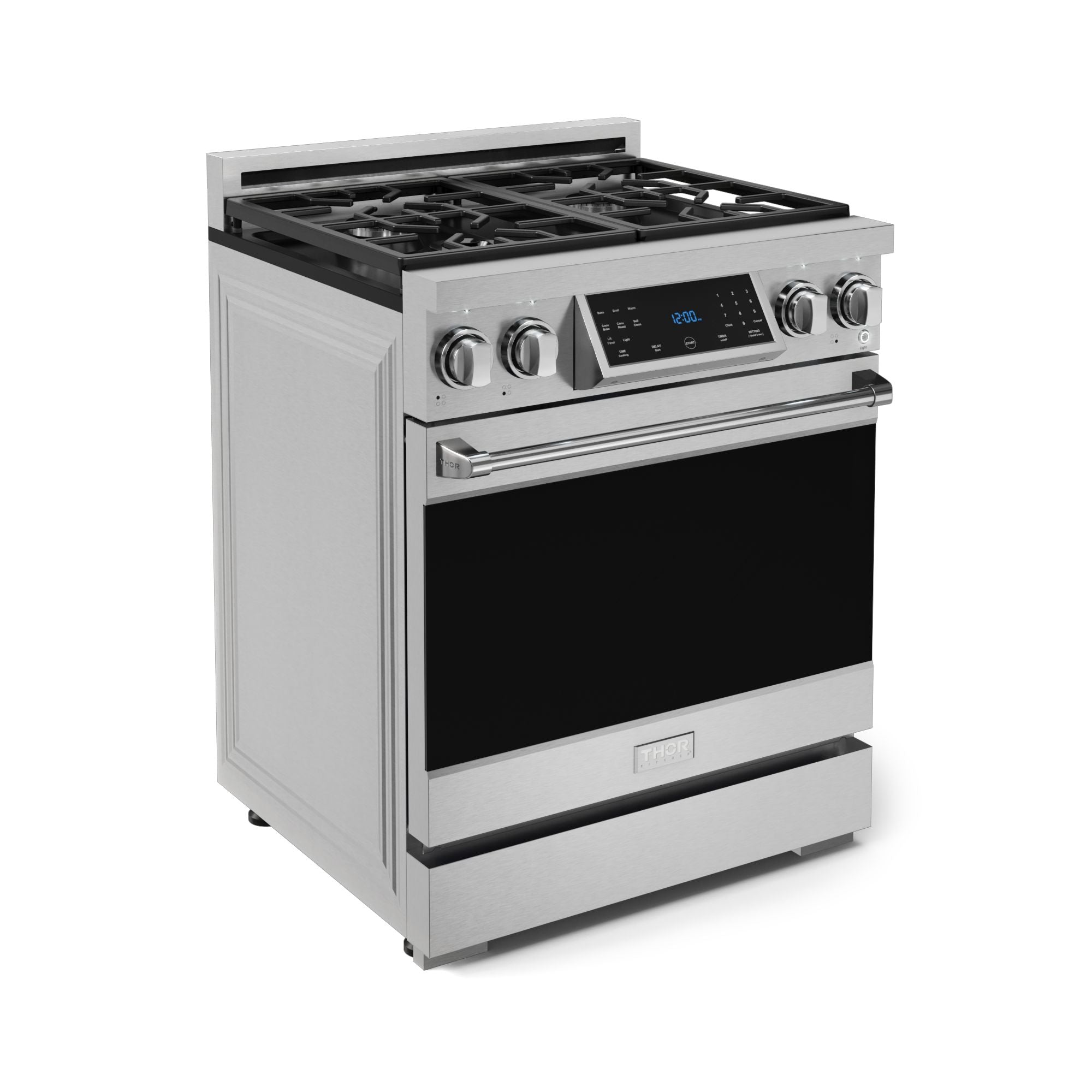 30 Inch Professional Gas Range with Tilt Panel Touch Control in Stainless Steel | Gordon Ramsay Series
