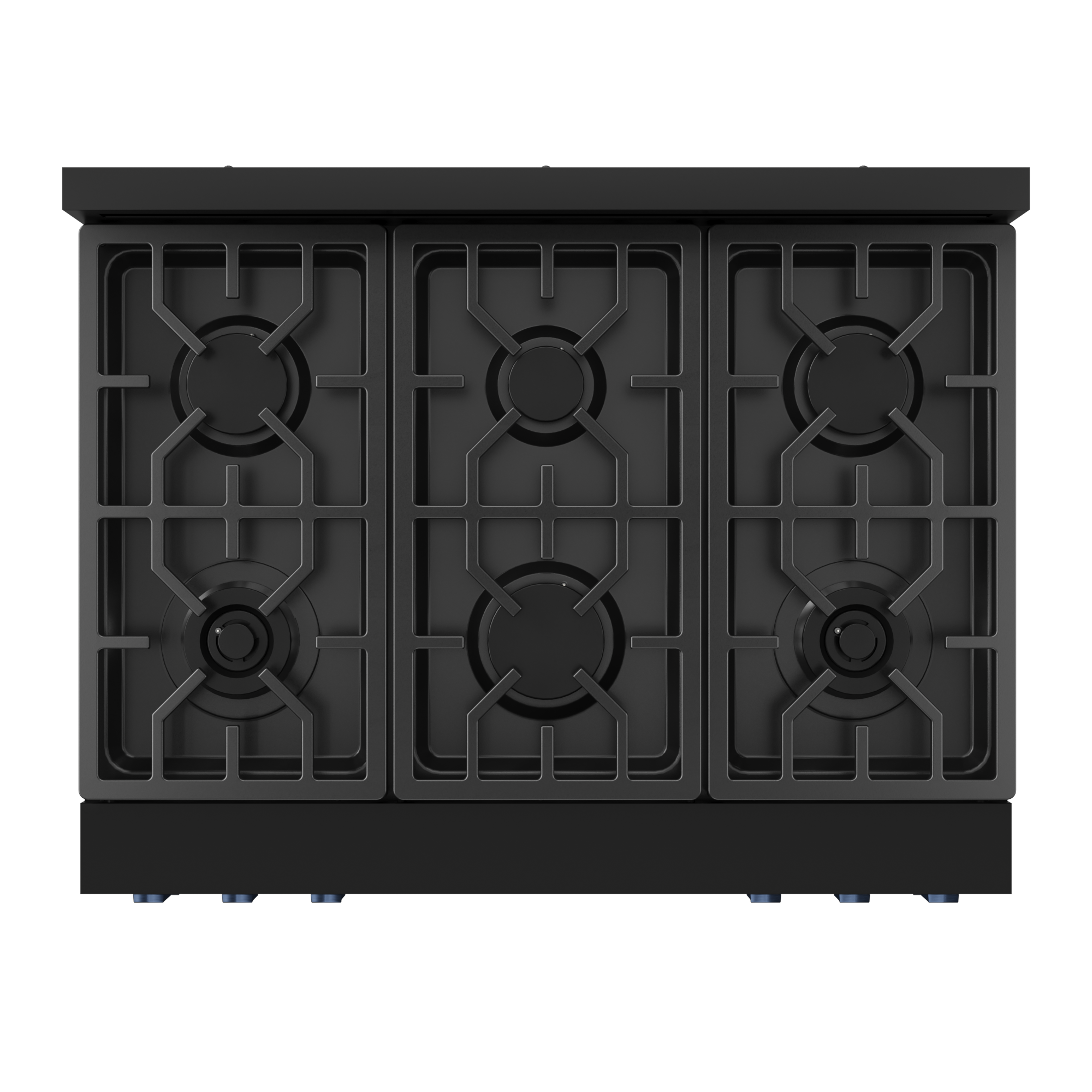 36 Inch Professional Gas Range with Tilt Panel Touch Control in Black/Navy Blue | Gordon Ramsay Series