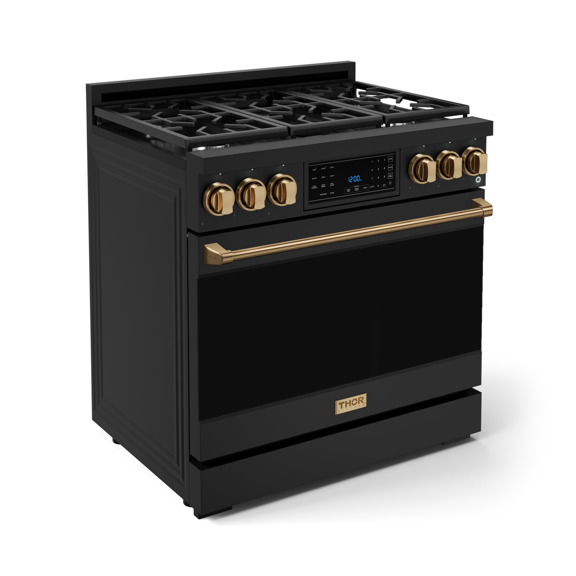 36 Inch Professional LP Range with Tilt Panel Touch Control in Black/Bronze | Gordon Ramsay Series