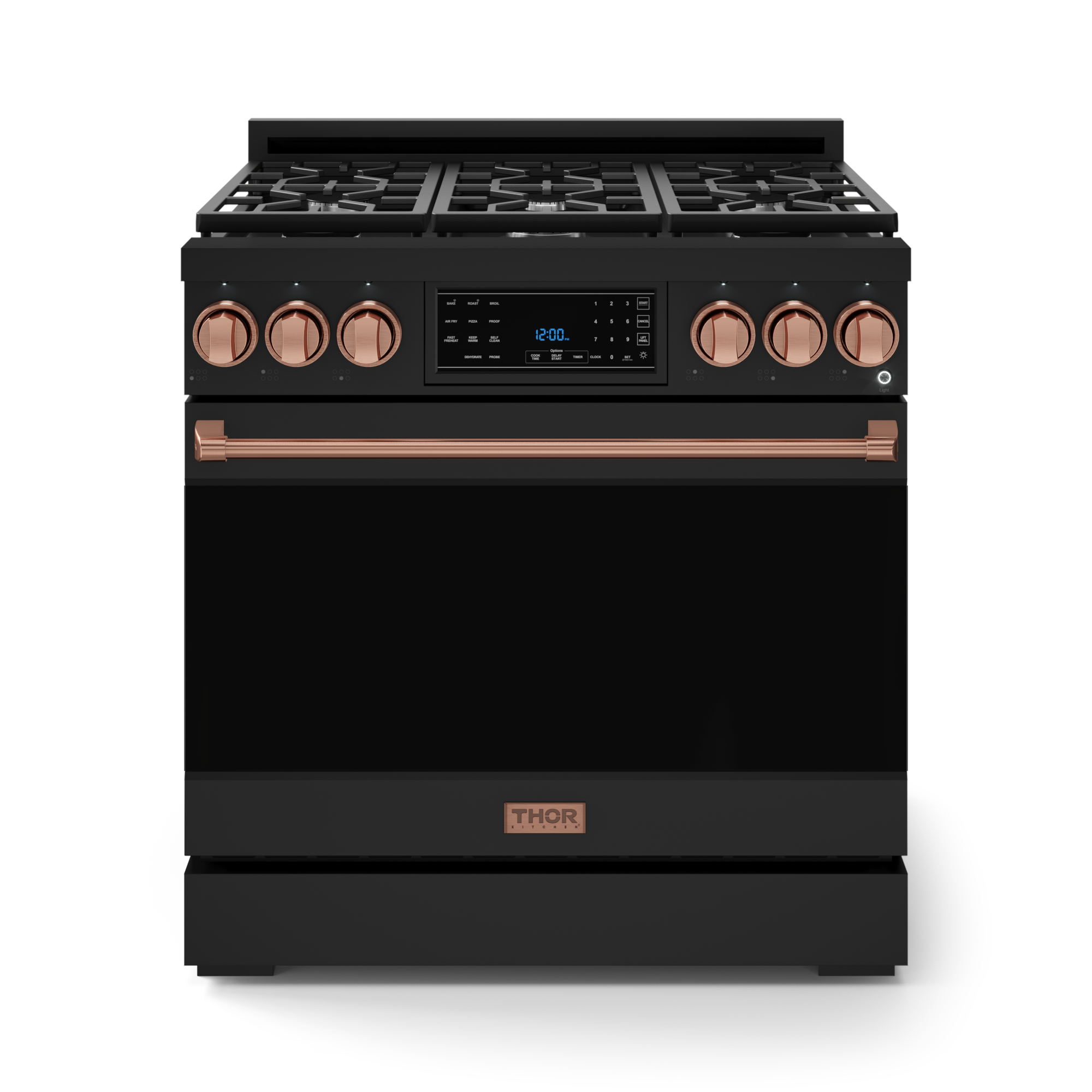 36 Inch Professional LP Range with Tilt Panel Touch Control in Black/Rose Gold | Gordon Ramsay Series