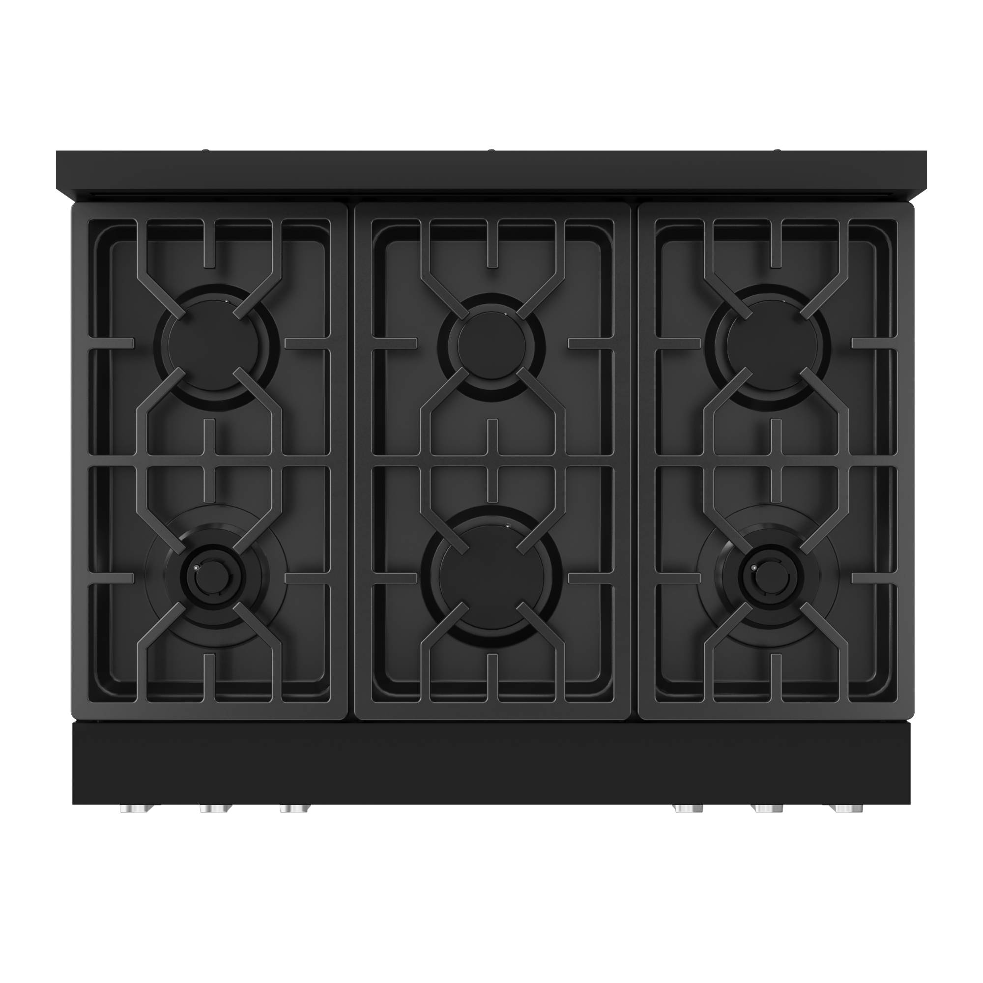 36 Inch Professional Gas Range with Tilt Panel Touch Control in Black/Stainless Steel | Gordon Ramsay Series