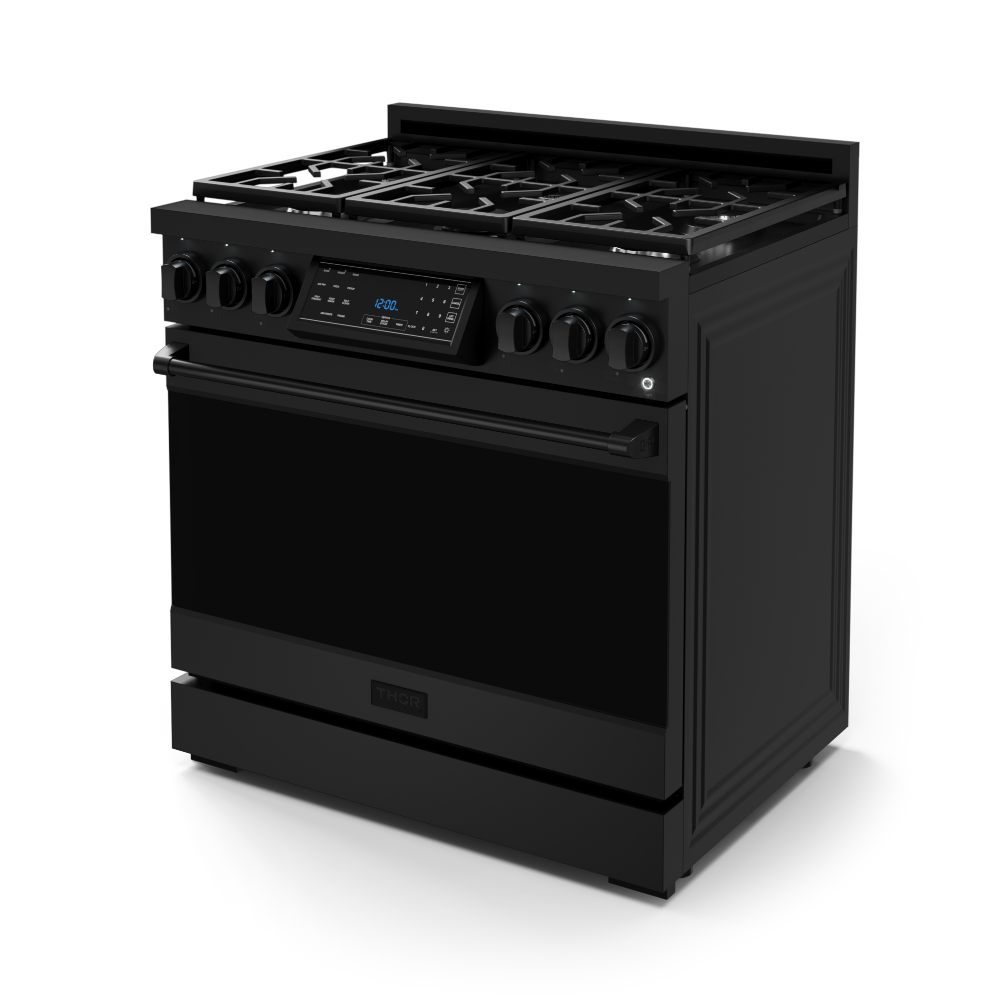36 Inch Professional LP Range with Tilt Panel Touch Control in Black | Gordon Ramsay Series