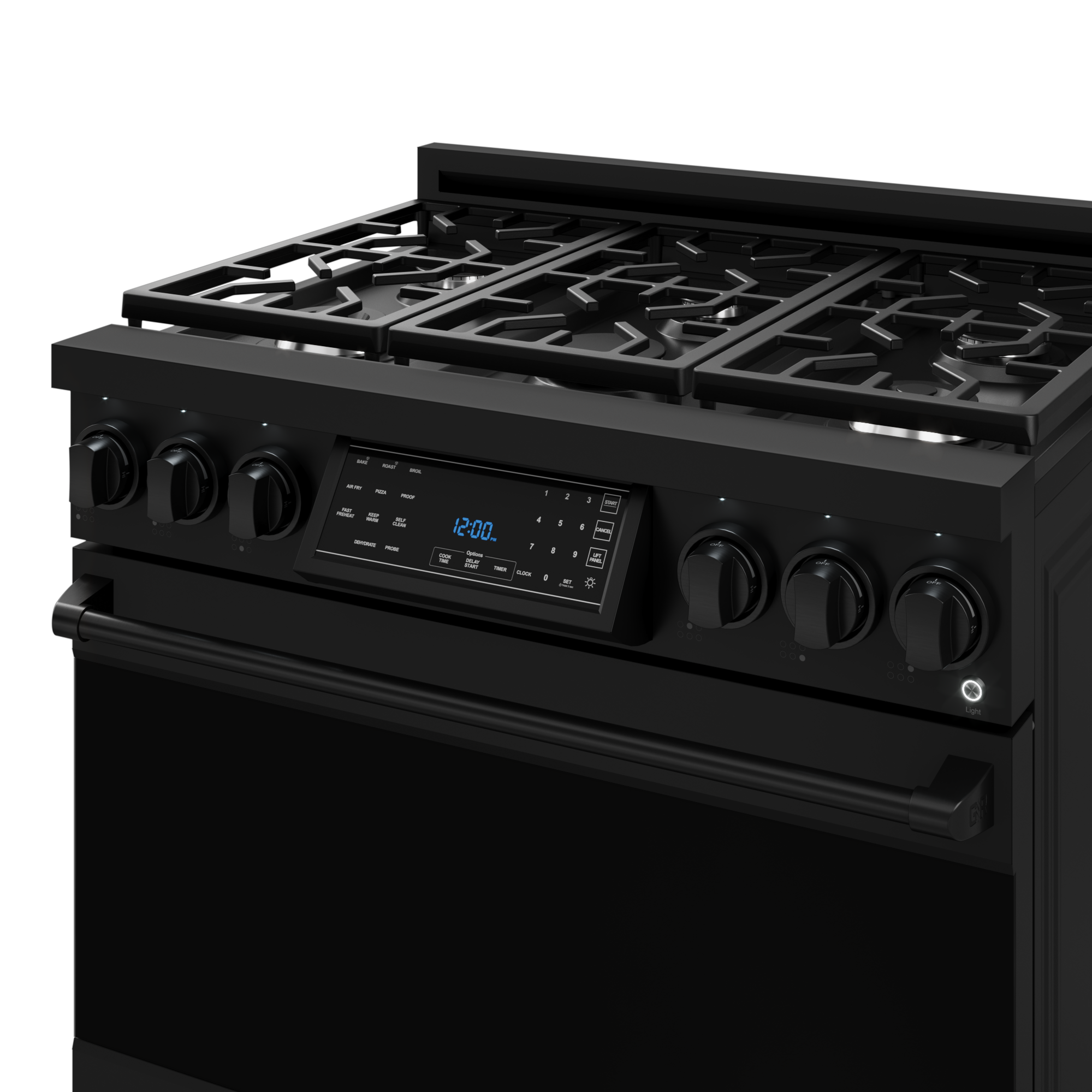 36 Inch Professional LP Range with Tilt Panel Touch Control in Black | Gordon Ramsay Series