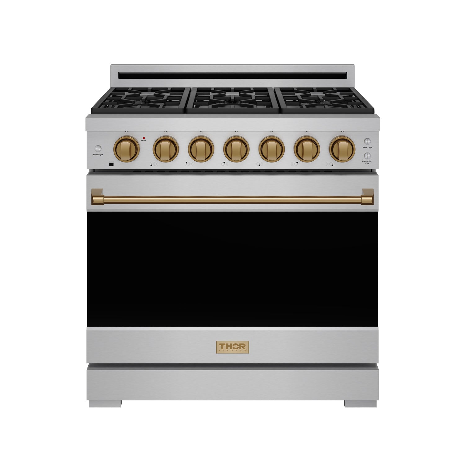 36 Inch Professional Gas Range with Precision Knob in Stainless Steel and Bronze | Gordon Ramsay Series