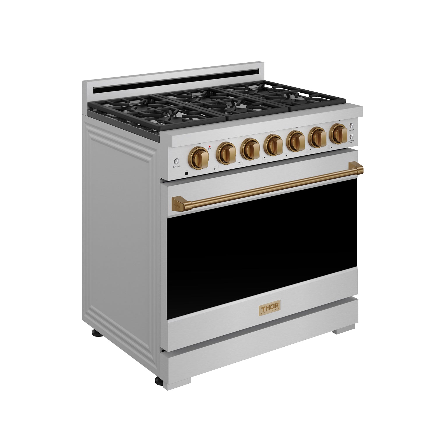 36 Inch Professional Gas Range with Precision Knob in Stainless Steel and Bronze | Gordon Ramsay Series