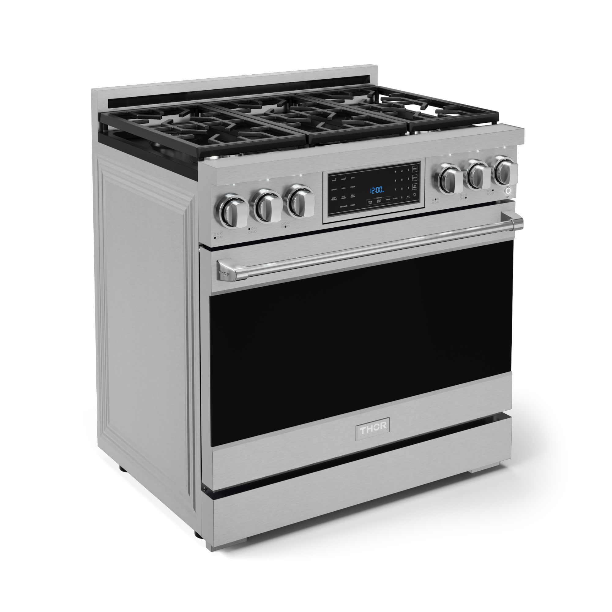 36 Inch Professional Gas Range with Tilt Panel Touch Control in Stainless Steel | Gordon Ramsay Series