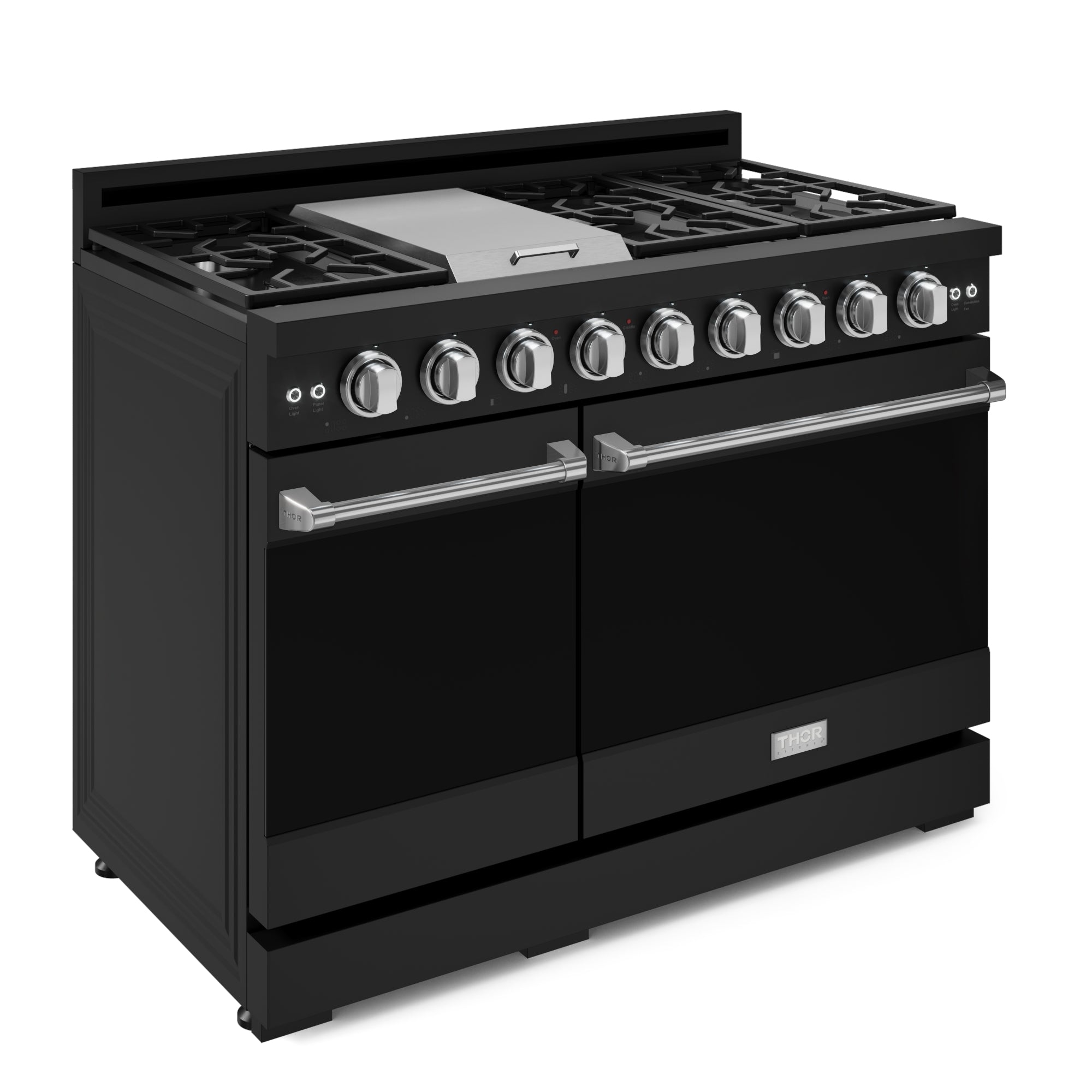 48 Inch Professional LP Range with Pro-Style Knobs in Black/Stainless Steel | Gordon Ramsay Series