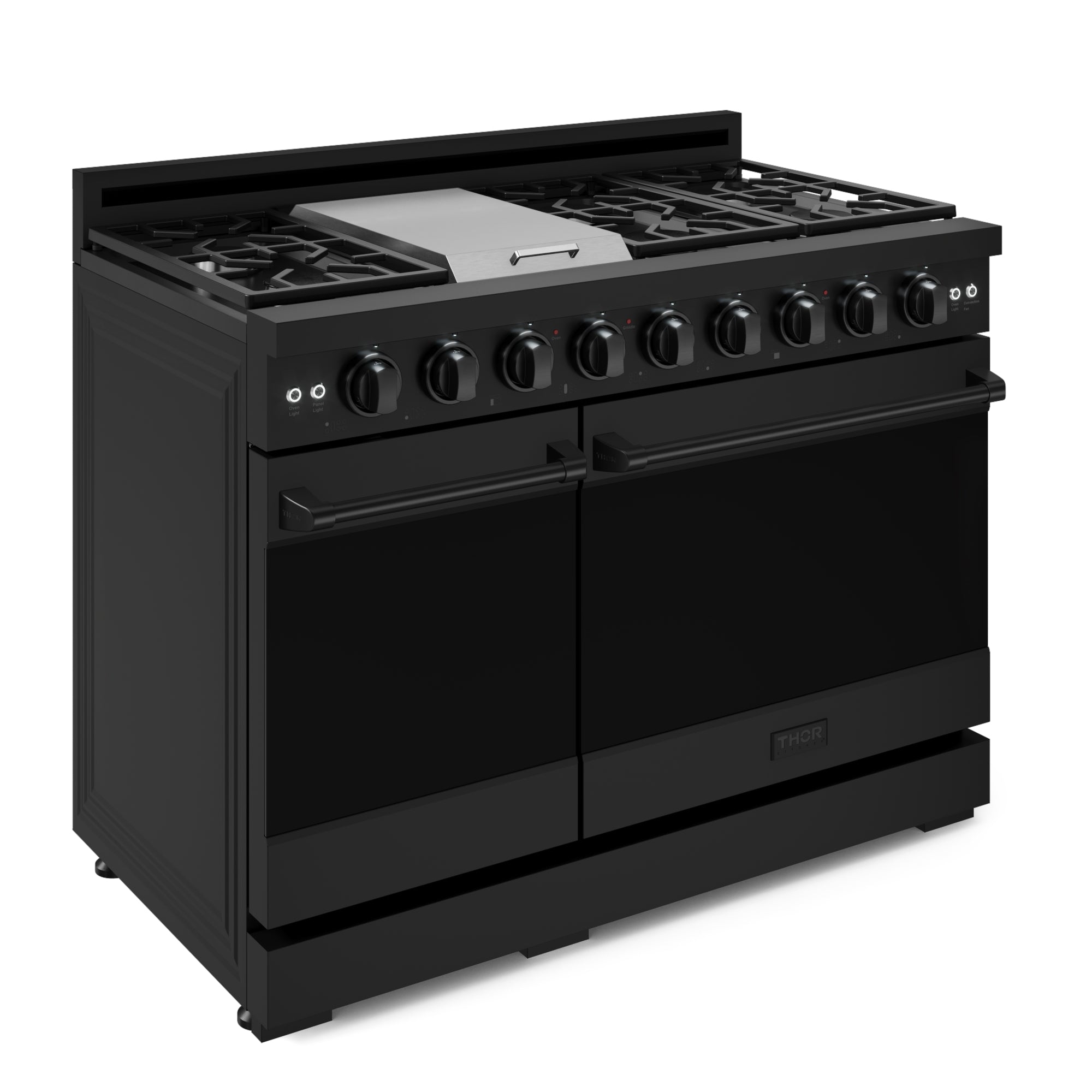 48 Inch Professional LP Range with Pro-Style Knobs in Black | Gordon Ramsay Series