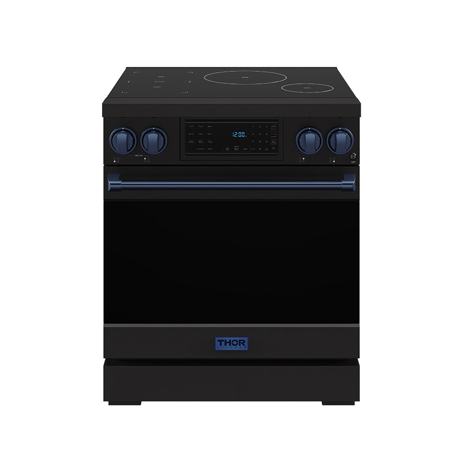 30 Inch Professional Induction Range with Tilt Panel Touch Control in Black and Blue | Gordon Ramsay Series