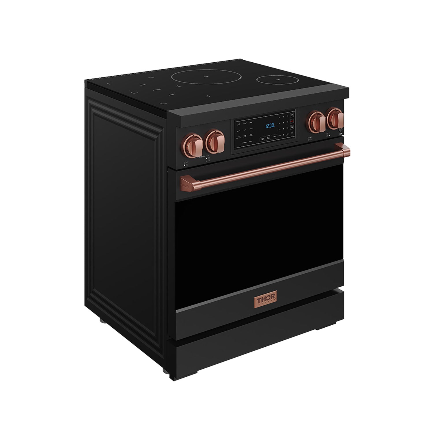 30 Inch Professional Induction Range with Tilt Panel Touch Control in Black and Rose Gold | Gordon Ramsay Series
