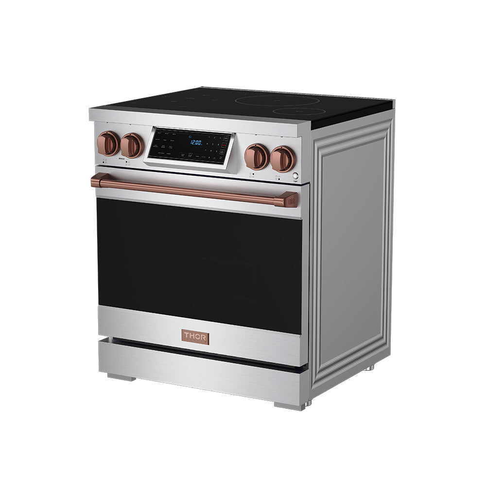 30 Inch Professional Induction Range with Tilt Panel Touch Control in Stainless Steel and Rose Gold | Gordon Ramsay Series