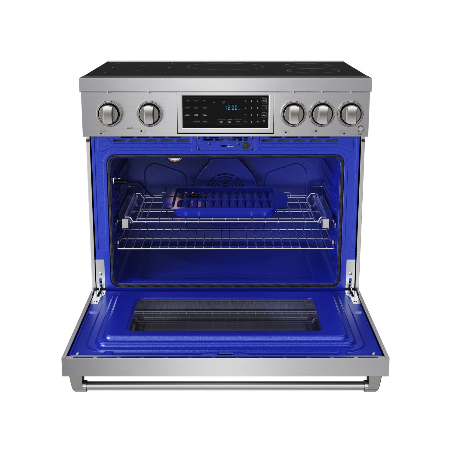 36 Inch Professional Induction Range with Tilt Panel Touch Control in Stainless Steel | Gordon Ramsay Series