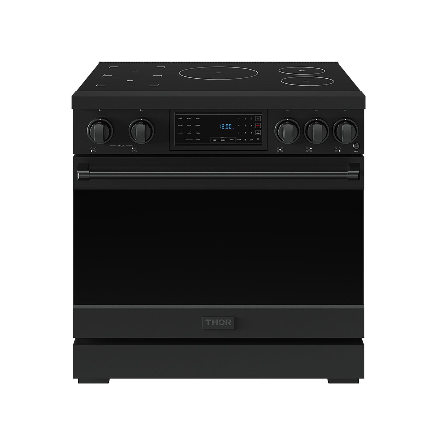 36 Inch Professional Induction Range with Tilt Panel Touch Control in Black | Gordon Ramsay Series