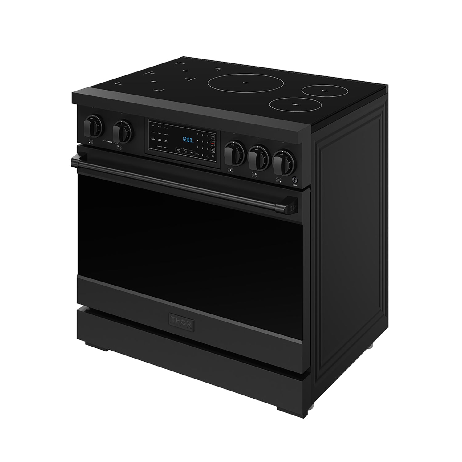 36 Inch Professional Induction Range with Tilt Panel Touch Control in Black | Gordon Ramsay Series