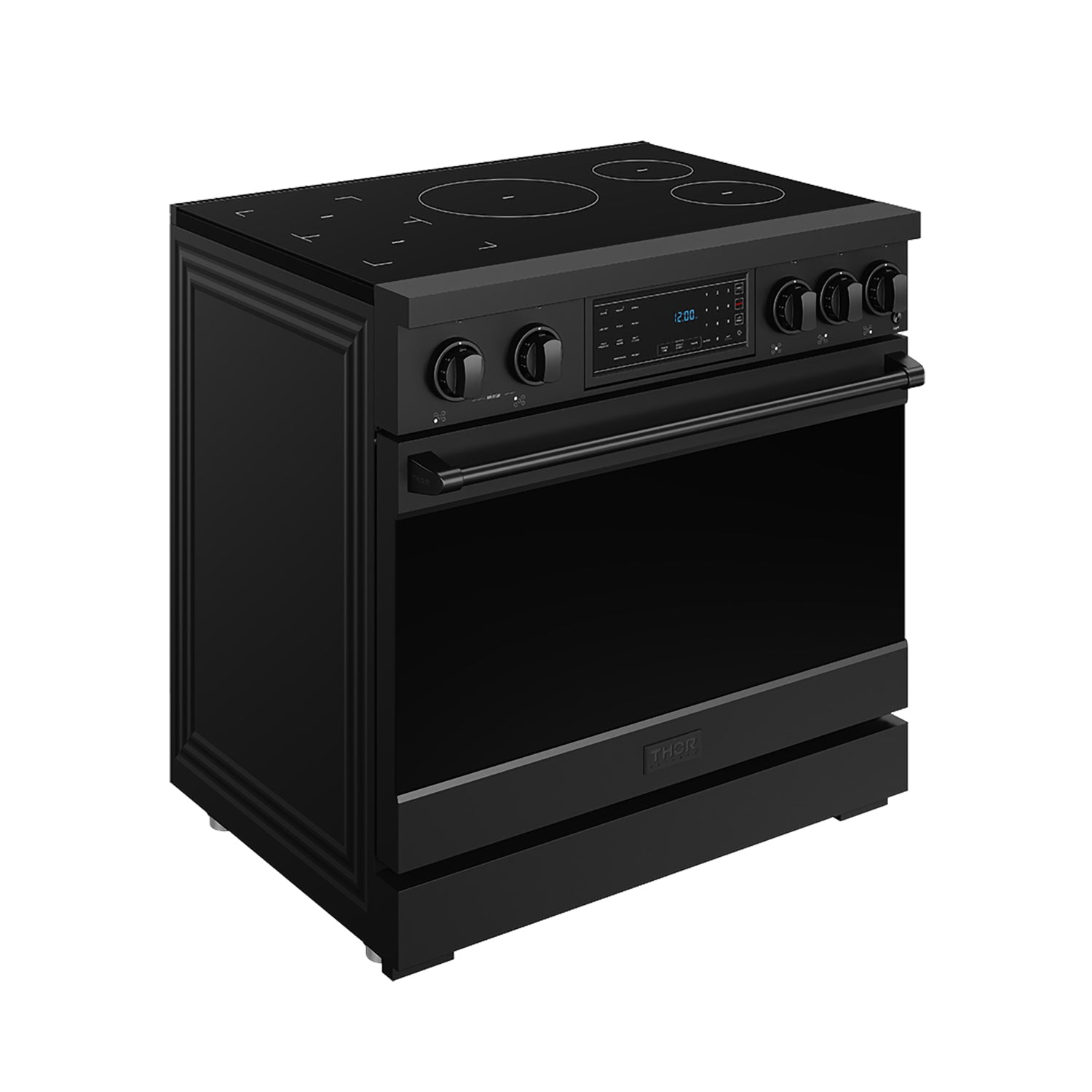 36 Inch Professional Induction Range with Tilt Panel Touch Control in Black | Gordon Ramsay Series